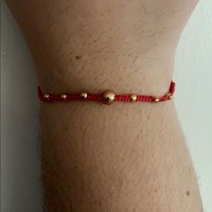 🚨LAST ONE! Alvaro Avila Bracelet w/ GF rounds Red